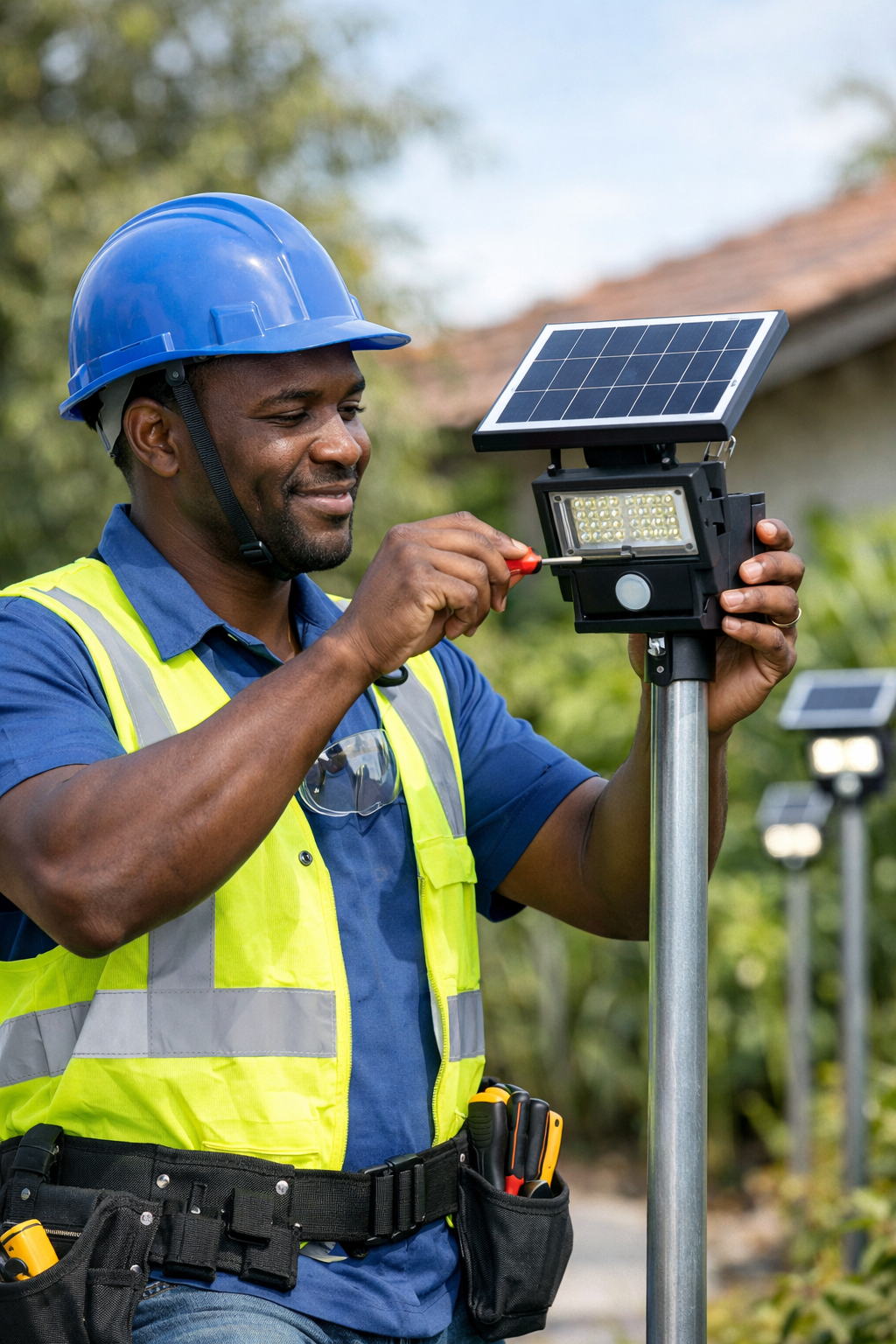 intellilight Ghana – Solar Lighting Installation